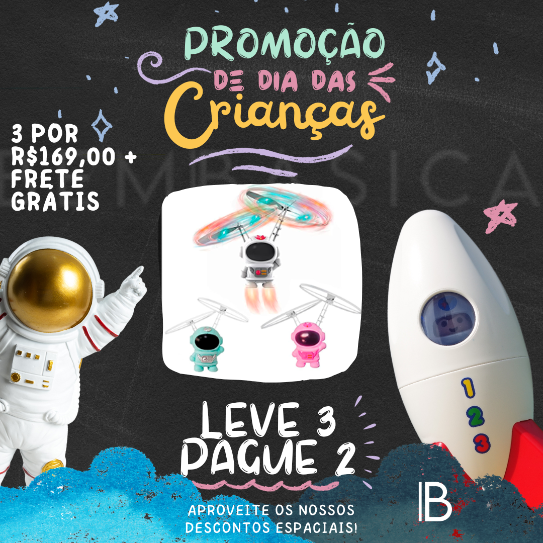 Astronauta Voador com Sensor ® COMPRE 3 PAGUE 2